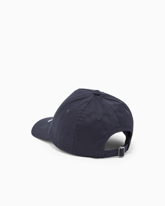 Emporio Armani Emporıo Armani Erkek Pamuklu İşleme Logo Detaylı Kanvas Lacivert Spor Şapka EM004846 AF23344-MB088