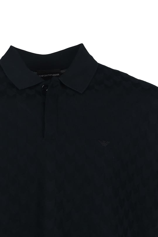 Emporio Armani Emporıo Armani Erkek Polo Yaka Düğme Kapamalı Kısa Kollu Siyah Polo Yaka T-Shirt 6R1F7Q 1J7KZ-0922