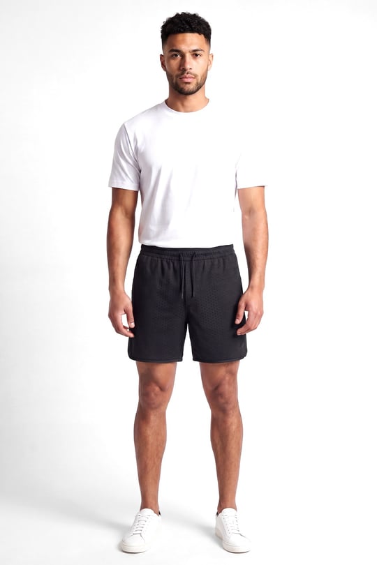 Emporio Armani Emporıo Armani Erkek Regular Fit Pamuklu Mikro Kartal Desenli Beli Lastikli Siyah1 Şort EM004865 AF13700-FB405