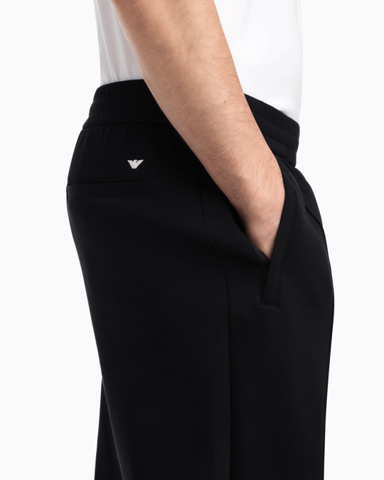 Emporio Armani Emporıo Armani Erkek Regular Fit Pamuklu Normal Bel Düz Paça Siyah Pantolon EM004542 AF10013-UC001