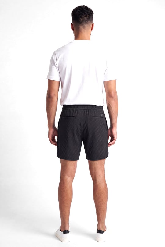Emporio Armani Emporıo Armani Erkek Regular Fit Pamuklu Mikro Kartal Desenli Beli Lastikli Siyah1 Şort EM004865 AF13700-FB405