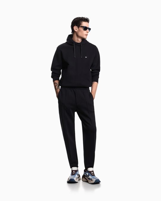 Emporio Armani Emporıo Armani Erkek Regular Fit Pamuklu Normal Bel Düz Paça Lacivert Pantolon EM004542 AF10013-UB118