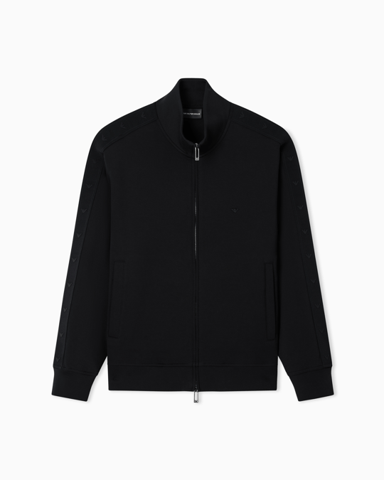 Emporio Armani Emporıo Armani Erkek Regular Fit Dik Yaka Uzun Kollu Siyah Sweatshirt EM005222 AF10013-UC001