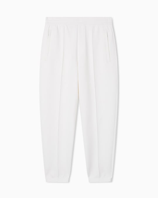 Emporio Armani Emporıo Armani Erkek Regular Fit Pamuklu Normal Bel Düz Paça Beyaz Pantolon EM004542 AF10013-U0003
