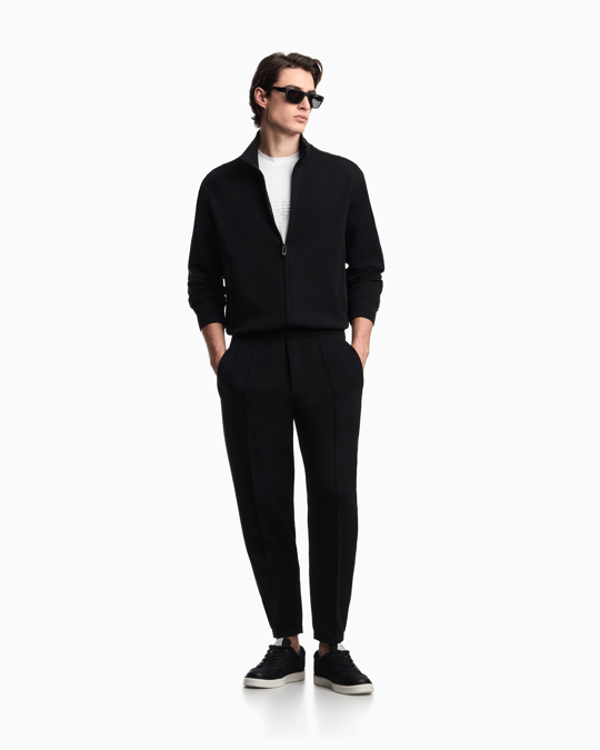 Emporio Armani Emporıo Armani Erkek Regular Fit Dik Yaka Uzun Kollu Siyah Sweatshirt EM005222 AF10013-UC001