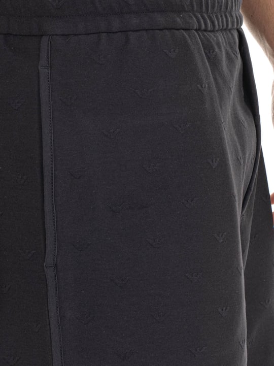 Emporio Armani Emporıo Armani Erkek Regular Fit Pamuklu Mikro Kartal Desenli Beli Lastikli Lacivert Şort EM004865 AF13700-FB469