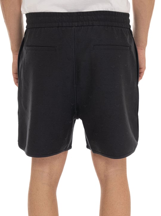 Emporio Armani Emporıo Armani Erkek Regular Fit Pamuklu Mikro Kartal Desenli Beli Lastikli Lacivert Şort EM004865 AF13700-FB469