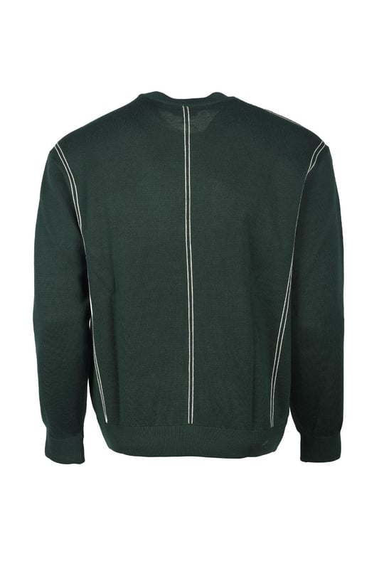 Emporio Armani Emporıo Armani Erkek Regular Fit Pamuklu Bisiklet Yaka Uzun Kollu Yeşil Kazak 6R1MX3 1MOZZ-0565