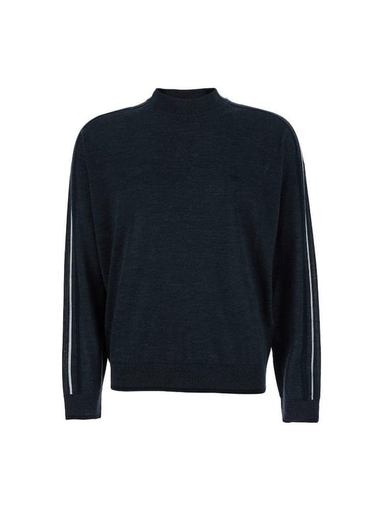 EMPORIO ARMANI Emporıo Armani Erkek Regular Fit Yuvarlak Yakalı Kartal Logolu Uzun Kollu Gri Kazak EM002423 AF14199-F8085