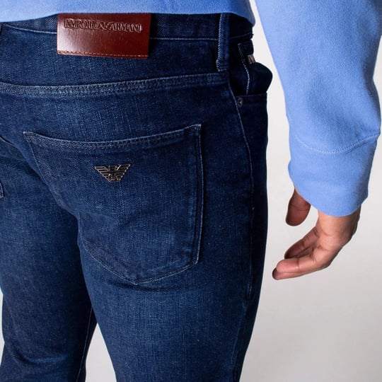 Emporio Armani Emporıo Armani Erkek Slim Fit Pamuklu Mavi Jeans 3L1J06 1DY4Z-0941
