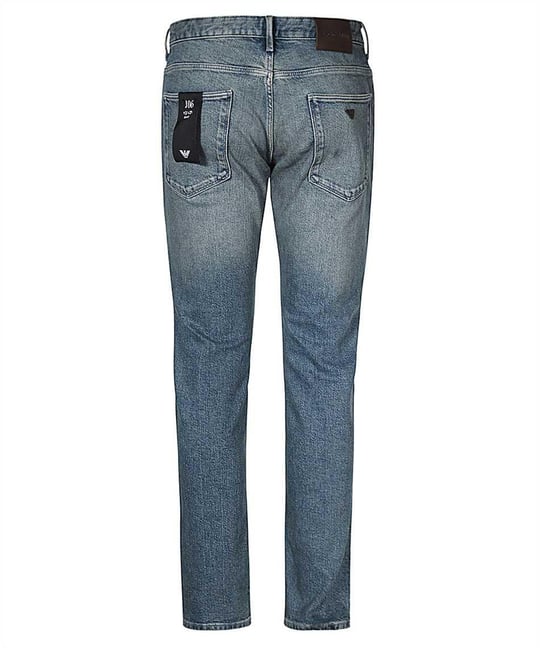 Emporio Armani Emporıo Armani Erkek Slim Fit Normal Bel Pamuklu Mavi Jeans 6R1J06 1D05Z-0942