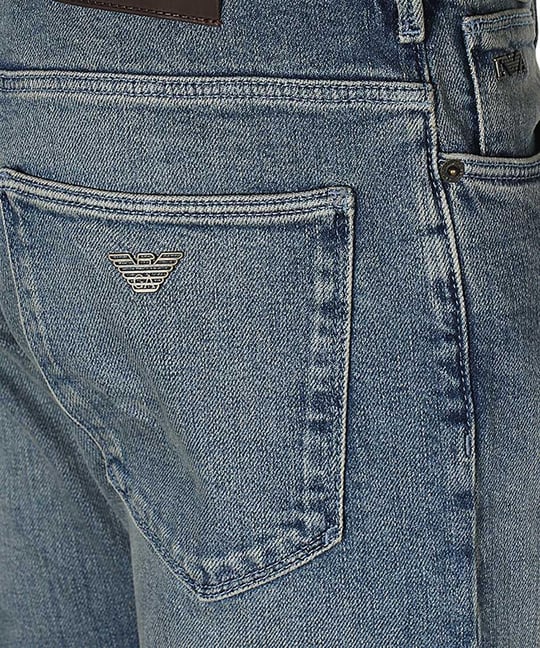 Emporio Armani Emporıo Armani Erkek Slim Fit Normal Bel Pamuklu Mavi Jeans 6R1J06 1D05Z-0942