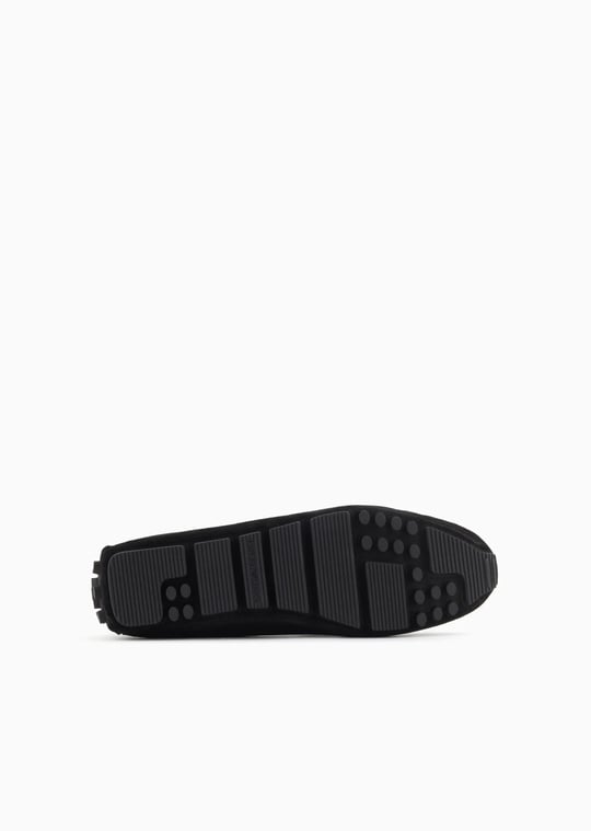 Emporio Armani Emporıo Armani Erkek Süet Deri Bağcıksız Günlük Kullanım Siyah Ayakkabı EM003731 AF19687-UC001