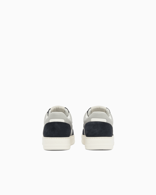 Emporio Armani Emporıo Armani Erkek Süet Ve File Detaylar Bağcıklı Kauçuk Taban Lacivert Sneaker EM004836 AF24321-MB617
