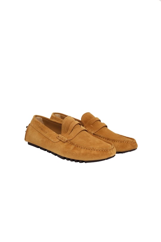 Emporio Armani Emporıo Armani Erkek Süet Deri Bağcıksız Günlük Kullanım U6244 Sneaker EM003731 AF19687-U6244