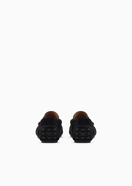 Emporio Armani Emporıo Armani Erkek Süet Deri Bağcıksız Günlük Kullanım Siyah Ayakkabı EM003731 AF19687-UC001