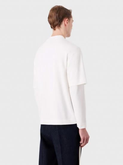 Emporio Armani Emporıo Armani Erkek Uzun kollu Günlük Kullanım Normal kesim Beyaz T-Shirt 6R1TBZ 1JWZZ-0101