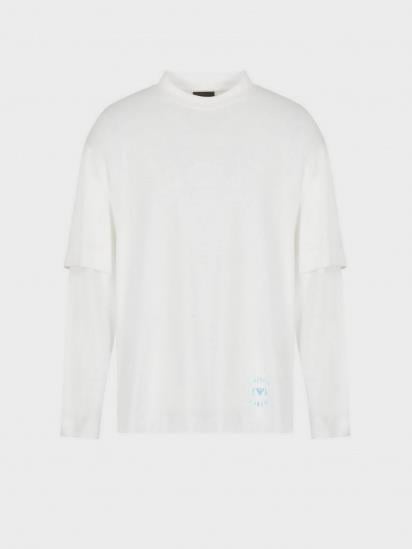 Emporio Armani Emporıo Armani Erkek Uzun kollu Günlük Kullanım Normal kesim Beyaz T-Shirt 6R1TBZ 1JWZZ-0101
