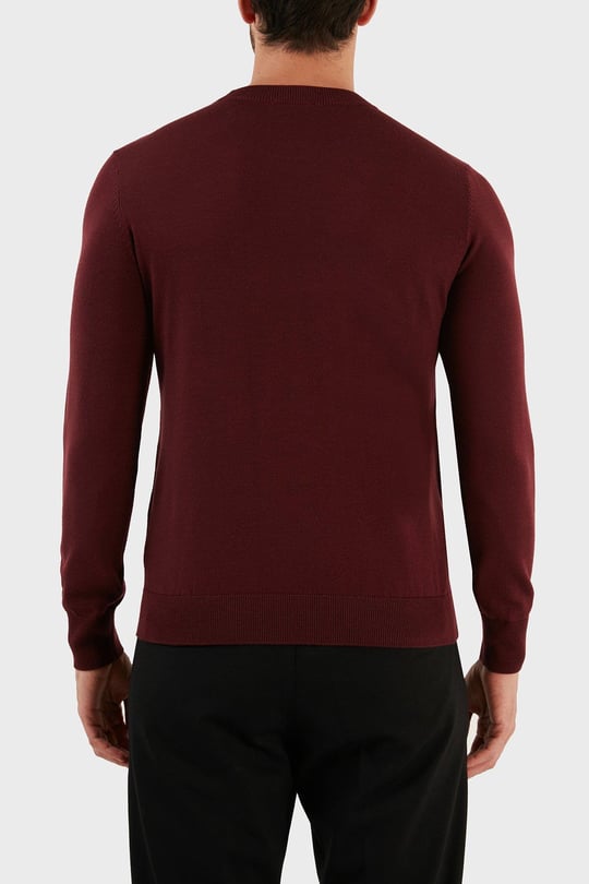 Emporio Armani Emporıo Armani Erkek Yuvarlak Uzun Kollu Günlük Kırmızı Kazak 6L1MXJ 1MBPZ-0397