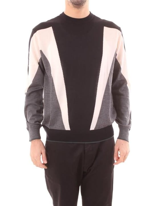 Emporio Armani Emporıo Armani Erkek Yuvarlak Uzun Kollu Günlük Siyah Kazak 6L1MXM 1MBSZ-F948