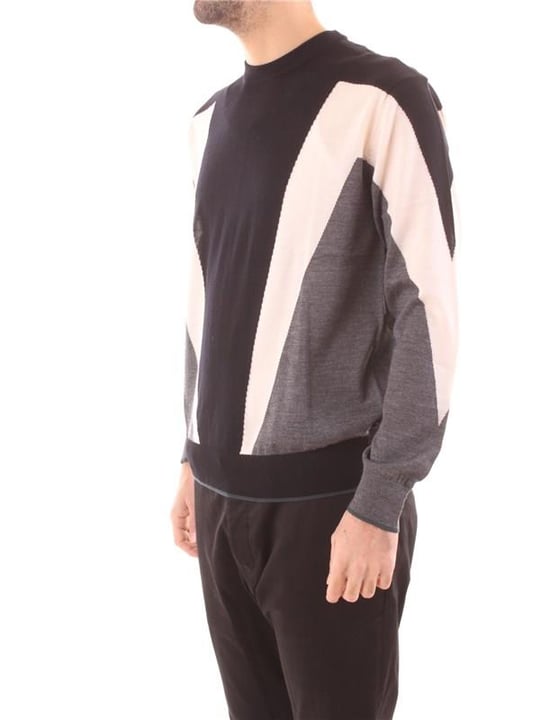 Emporio Armani Emporıo Armani Erkek Yuvarlak Uzun Kollu Günlük Siyah Kazak 6L1MXM 1MBSZ-F948
