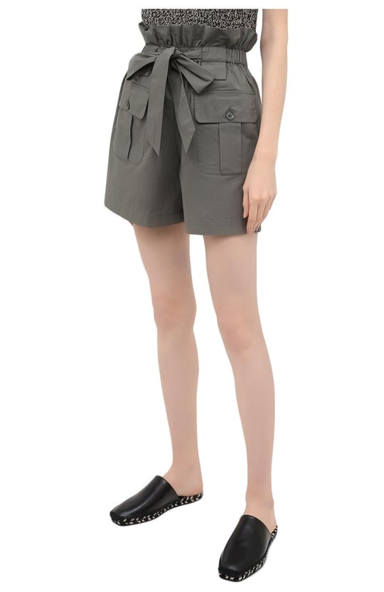 Emporio Armani Emporıo Armani Kadın Çabuk Kuruyan Kumaşlı Normal Kesim Haki Şort 3K2P91 2N7VZ-542