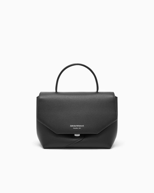 Emporio Armani Emporıo Armani Kadın Çıkarılabilir Uzun Askılı Deri Mini Siyah El Çantası EW005672 AF29459-UC001