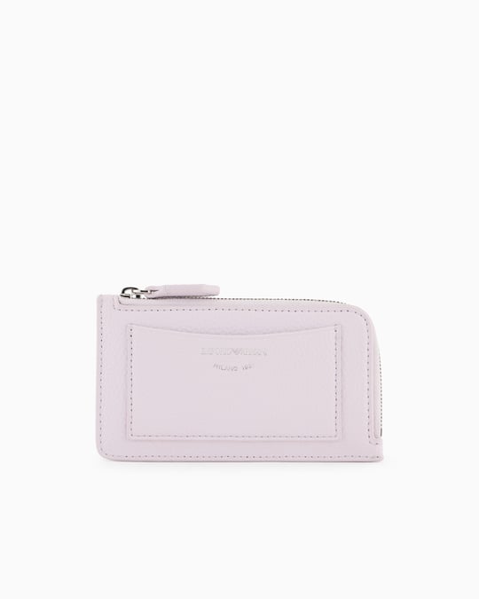 EMPORIO ARMANI Emporıo Armani Kadın Deri Kart Bölmeli Fermuar Kapamalı Lila Kartlık EW000367 AF11953-UA205