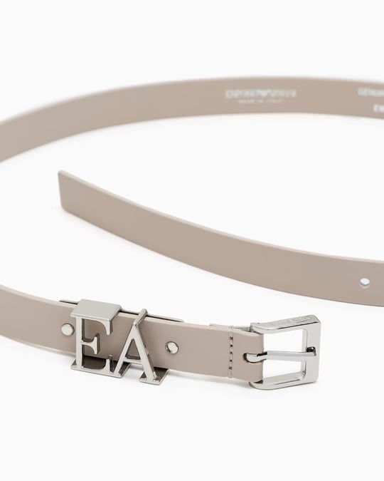 EMPORIO ARMANI Emporıo Armani Kadın EA Yazı Metal Toka Ayarlanabilir Bej Kemer EW002025 AF13383-U6152