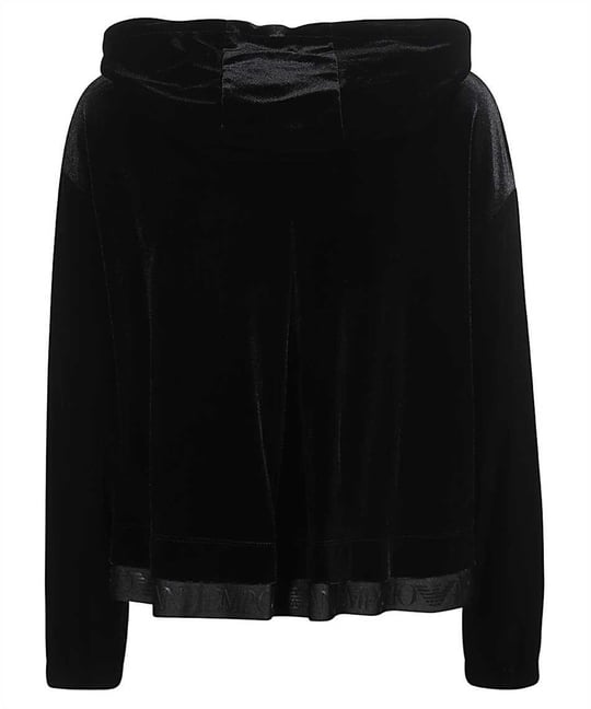 Emporio Armani Emporıo Armani Kadın Kapüşonlu Fermuar Kapamalı Cepli Uzun Kol Siyah Sweatshirt 6R2M6G 2JVZZ-0999