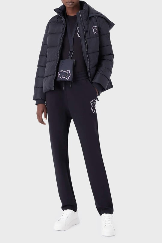Emporio Armani Emporıo Armani Kadın Kapşonlu Logolu Fermuar Günlük Lacivert Mont 6L2B86 2NGAZ-0926