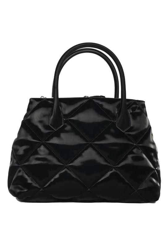 Emporio Armani Emporıo Armani Kadın Logolu Deri Fermuarlı Günlük Kullanım Siyah Omuz Çantası Y3D269 YWE7E-80001