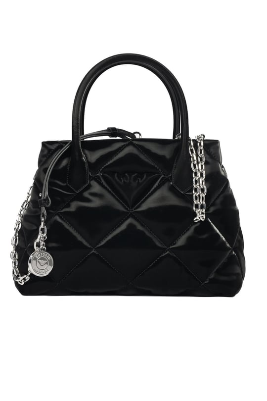 Emporio Armani Emporıo Armani Kadın Logolu Deri Fermuarlı Günlük Kullanım Siyah Omuz Çantası Y3D269 YWE7E-80001