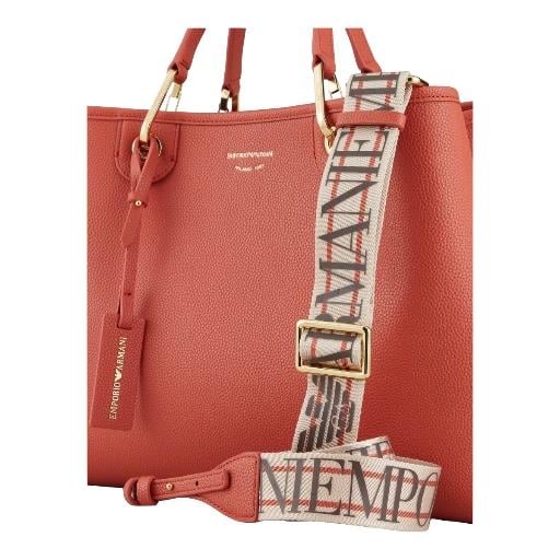 Emporio Armani Emporıo Armani Kadın Logolu Ayarlanabilir Askılıklı Deri Günlük Kullanım Turuncu1 Omuz Çantası Y3D165 YFO5B-89612