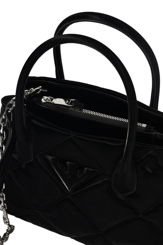 Emporio Armani Emporıo Armani Kadın Logolu Deri Fermuarlı Günlük Kullanım Siyah Omuz Çantası Y3D269 YWE7E-80001