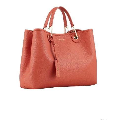 Emporio Armani Emporıo Armani Kadın Logolu Ayarlanabilir Askılıklı Deri Günlük Kullanım Turuncu1 Omuz Çantası Y3D165 YFO5B-89612
