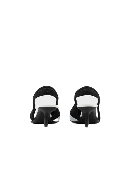 Emporio Armani Emporıo Armani Kadın Yüksek Topuklu Rahat Logolu Siyah Klasik Topuklu Ayakkabı X3E453 XD379-00500