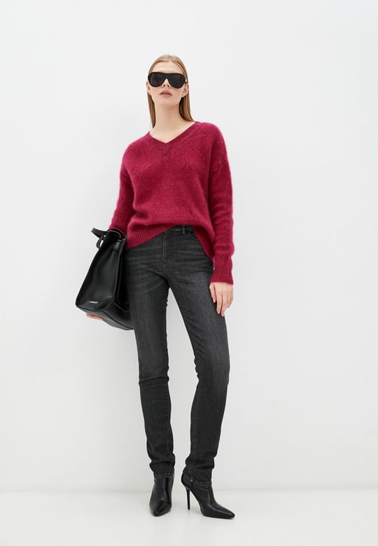 Emporio Armani Emporıo Armani Kadın Yüksek Bel Slim Rahat Gri Jeans 6K2J18 2DI7Z-GRI