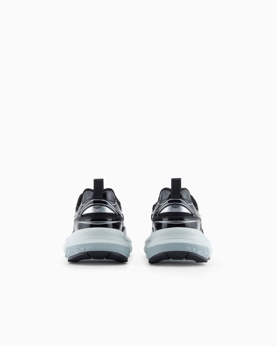 Emporio Armani Emporıo Armani Kadın Yüksek ve Rahat Taban File Detaylı Logo İmzalı Gri Sneaker EW003056 AF19766-MC372