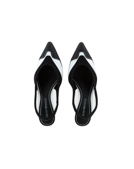 Emporio Armani Emporıo Armani Kadın Yüksek Topuklu Rahat Logolu Siyah Klasik Topuklu Ayakkabı X3E453 XD379-00500