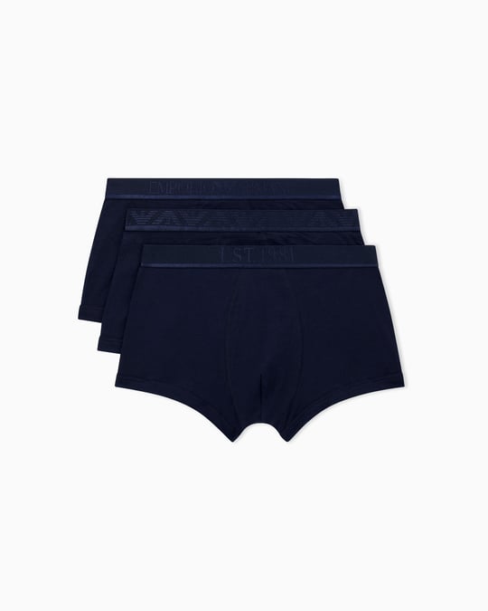 EMPORIO ARMANI Emporıo Body Erkek Beli Lastikli Pamuklu Slim Fit 3'lü Lacivert1 Boxer EM000259 AF10780-MB254