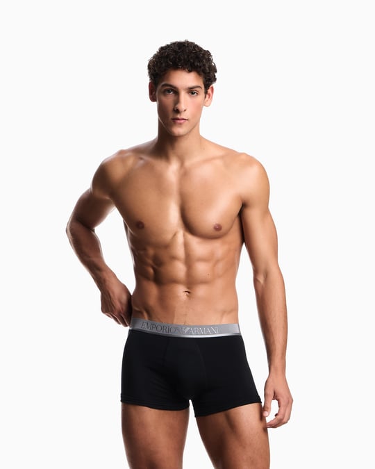 EMPORIO ARMANI Emporıo Body Erkek Beli Lastikli Pamuklu Slim Fit 3'lü Siyah1 Boxer EM000259 AF10780-MC406