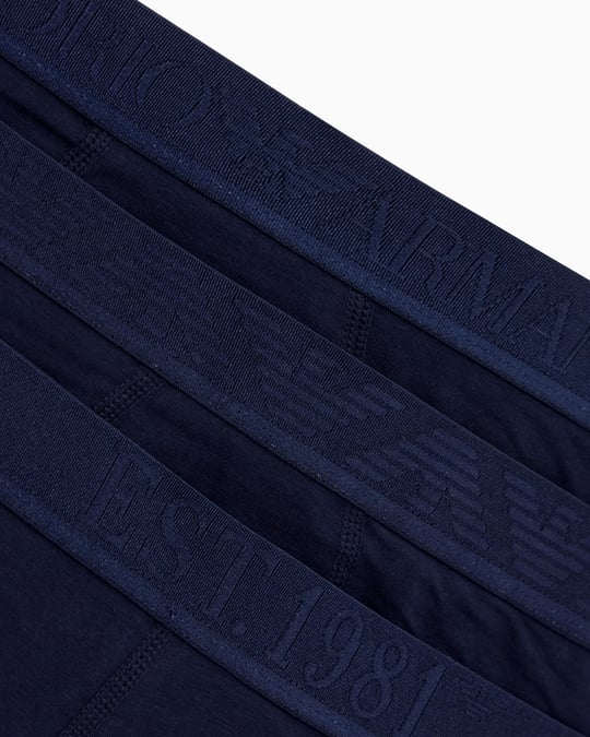 EMPORIO ARMANI Emporıo Body Erkek Beli Lastikli Pamuklu Slim Fit 3'lü Lacivert1 Boxer EM000259 AF10780-MB254