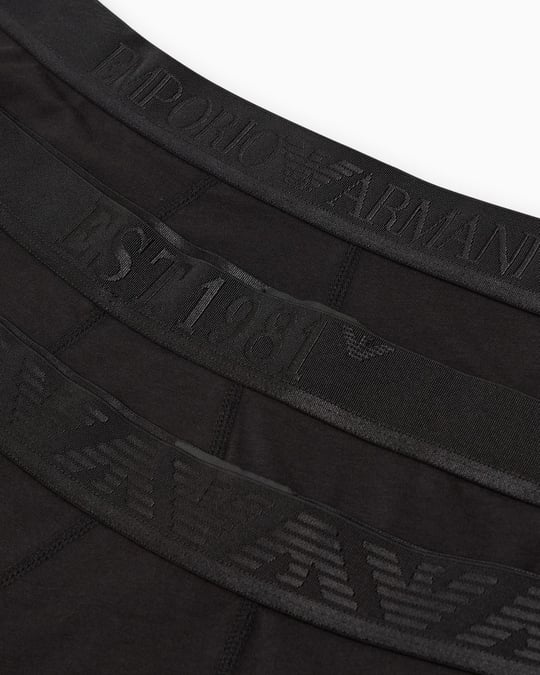EMPORIO ARMANI Emporıo Body Erkek Beli Lastikli Pamuklu Slim Fit 3'lü Siyah Boxer EM000259 AF10780-MC061
