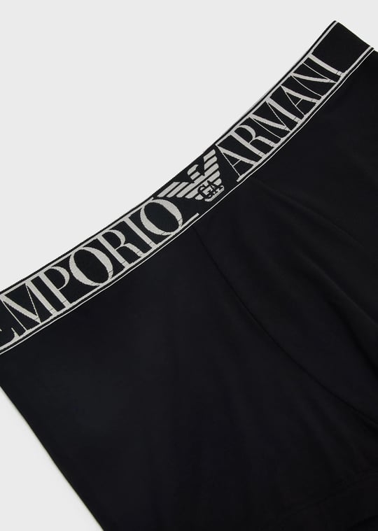Emporio Armani Emporıo Body Erkek Beli Lastikli Logolu Rahat Kesim Siyah Boxer 111389 3F511-00020