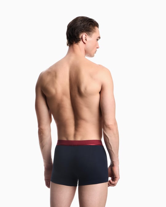 Emporio Armani Emporıo Body Erkek Beli Lastikli Pamuklu Slim Fit 3'lü Kırmızı Boxer EM000259 AF10780-M5058