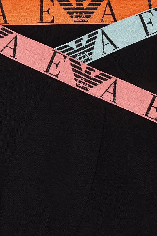Emporio Armani Emporıo Body Erkek Elastik Bel Bantlı Esnek Pamuklu Üçlü Paket Siyah Boxer EM000259 AF20668-MC061