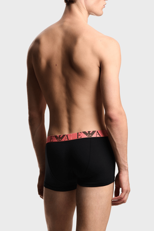 Emporio Armani Emporıo Body Erkek Elastik Bel Bantlı Esnek Pamuklu Üçlü Paket Siyah Boxer EM000259 AF20668-MC061