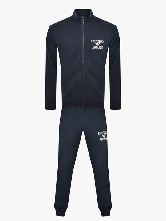 Emporio Armani Emporıo Body Erkek Fermuarlı Dik Yakalı Günlük Lacivert Eşofman Takımı 111927 3F571-00135