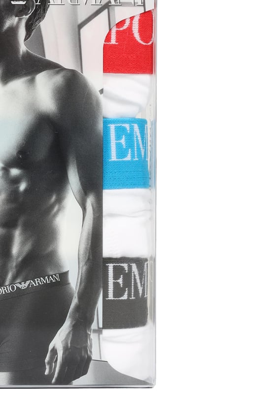 Emporio Armani Emporıo Body Erkek Marka Logolu Beli Lastikli Beyaz Boxer 111357 CS713-BEYAZ